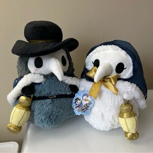 NWT Squishable Mini Squishable Frosty Plague Doctor & Nurse Set Plush
